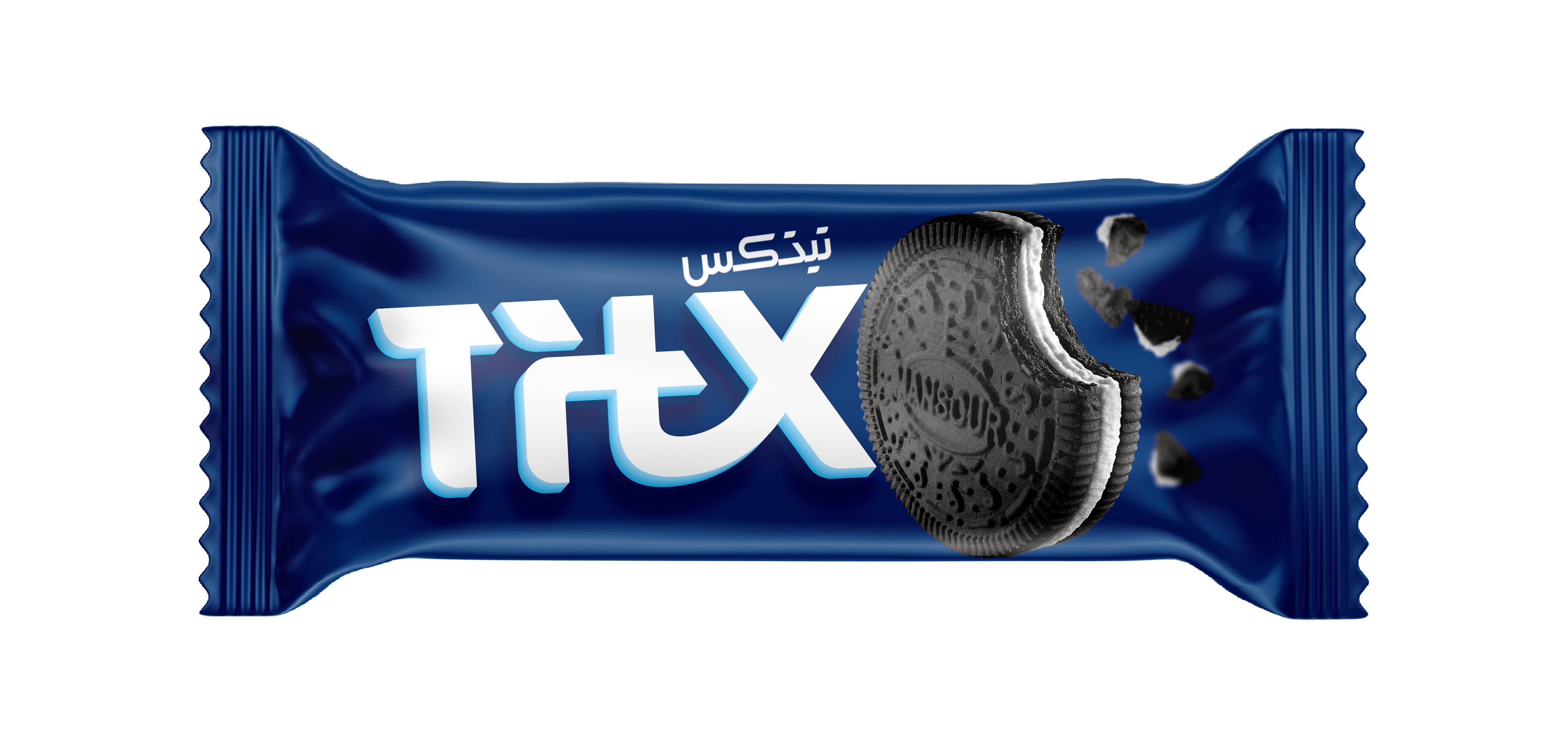 بسكويت دارك محشو بكريمة الفانيليا 