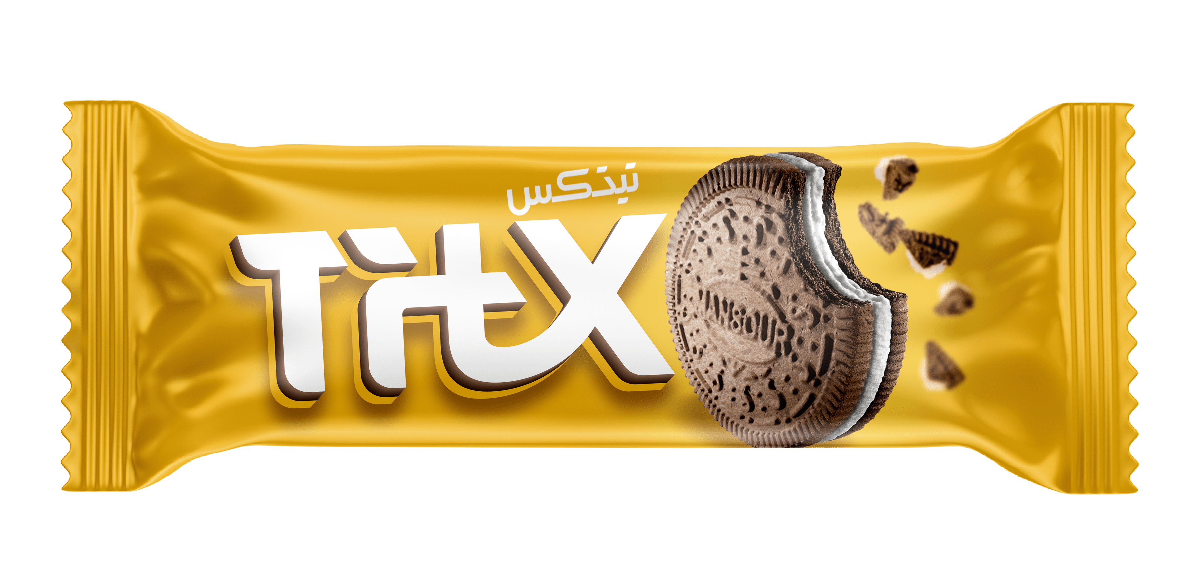 بسكويت الكاكاو محشو بكريمة الفانيليا