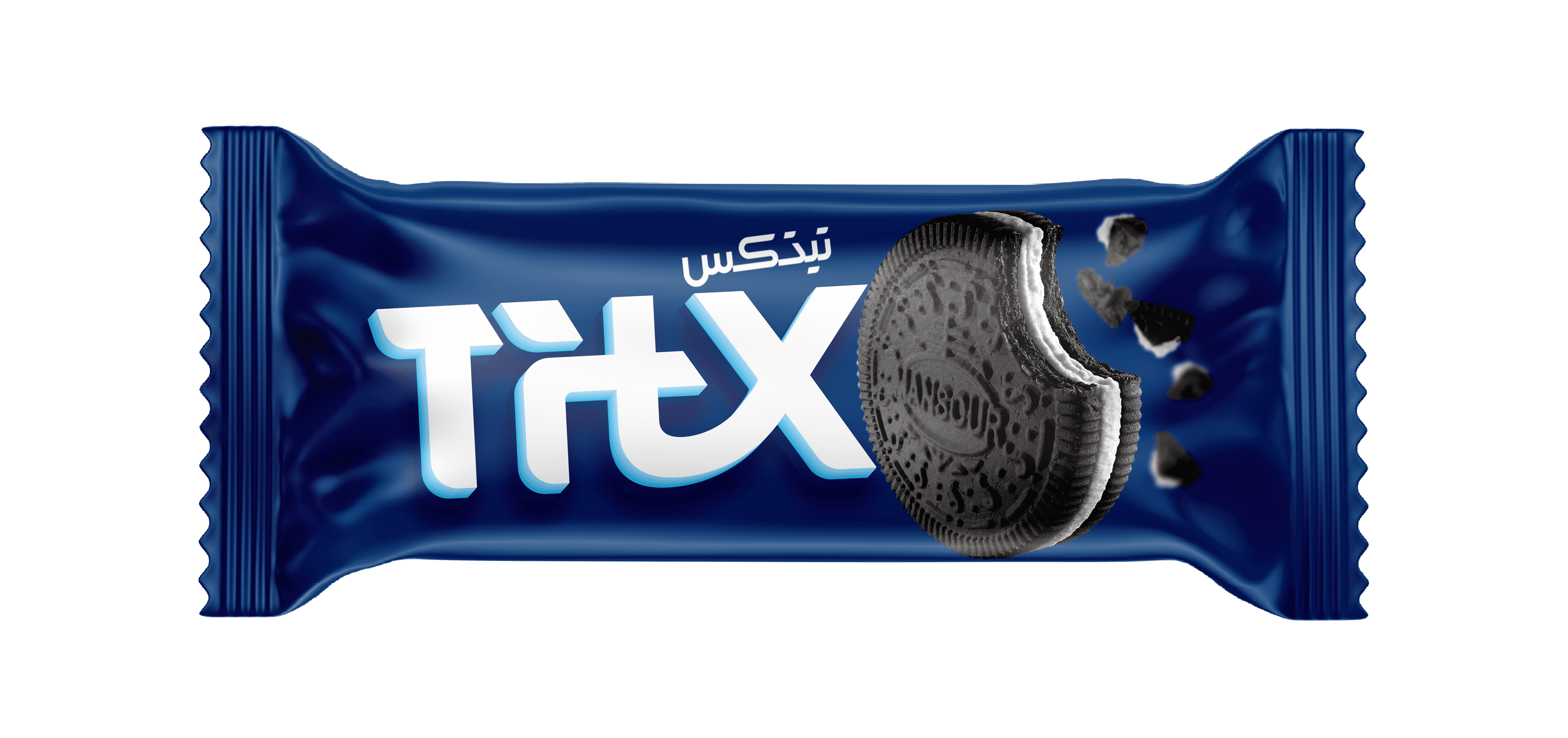 بسكويت دارك محشو بكريمة الفانيليا 