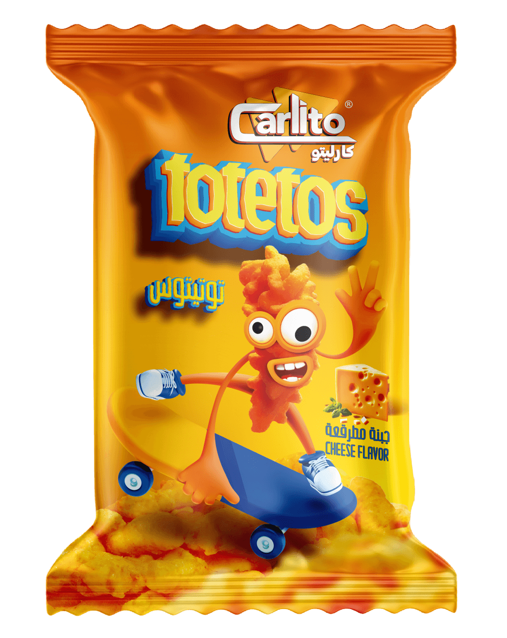 Snacks with cheese flavor