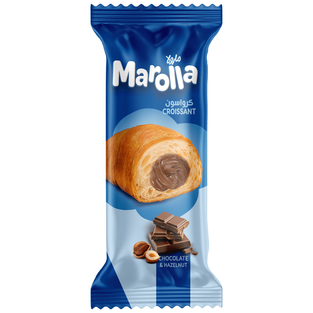 Croissant bites with chocolate