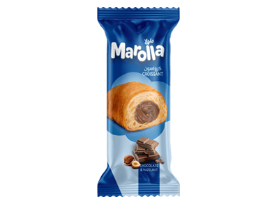 Croissant bites with chocolate